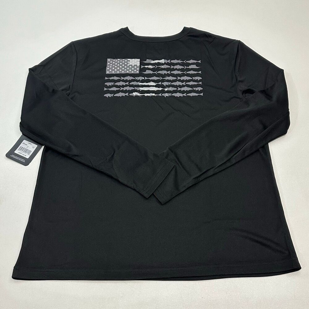 Swiss Alps Long Sleeve Shirt Black Logo, Size Large - Picture 4 of 4